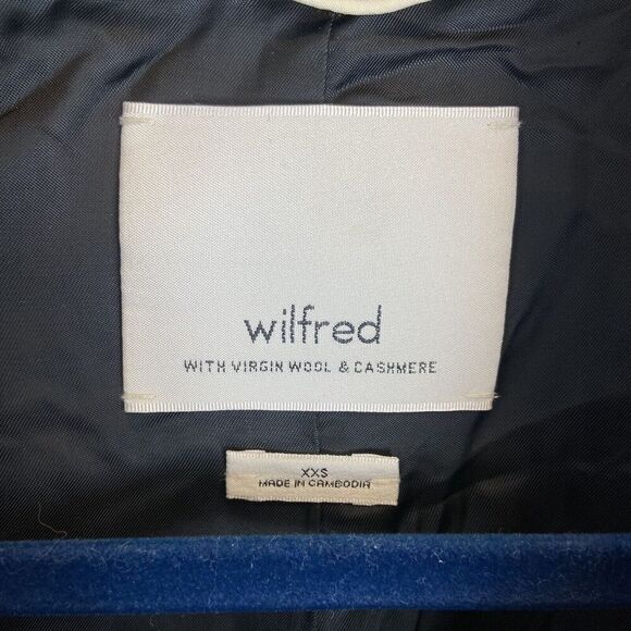 Aritzia Wilfred Cocoon Coat Jacket Women's XXS Gray Wool Blend  EUC - Picture 5 of 7